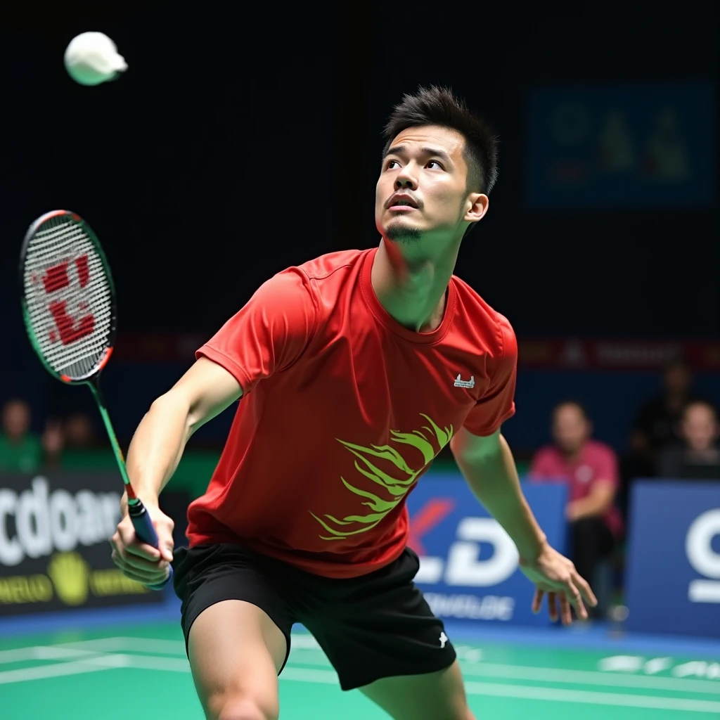 Joueur de badminton